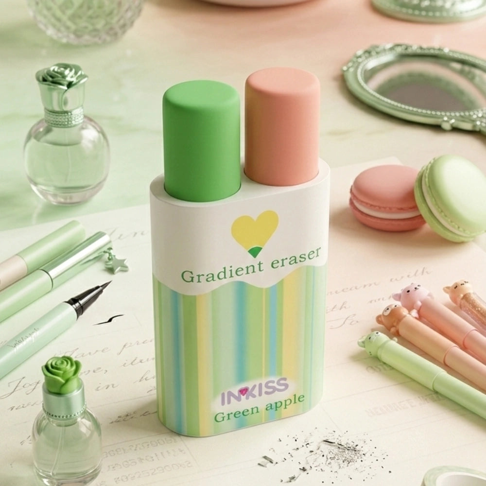 INKISS Confezione 2 Gomme Profumate Mela Verde | Make-Up Your Desk