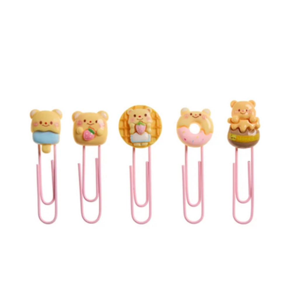 Graffette Kawaii Orsetto Back2Fun – Set 5 Fermagli Cute “Clip & Calm”
