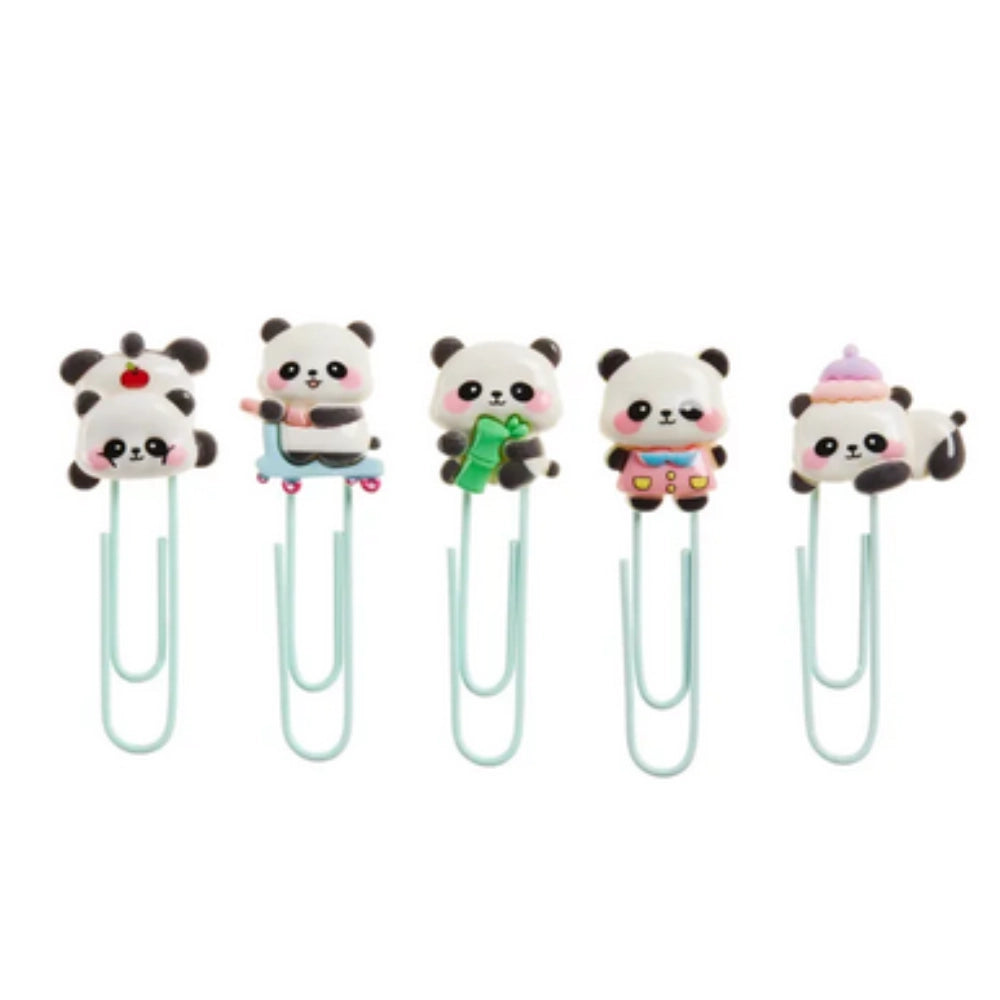 Graffette Kawaii Panda Back2Fun – Set 5 Fermagli Cute “Clip & Calm”