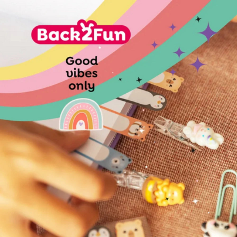 Graffette Kawaii Panda Back2Fun – Set 5 Fermagli Cute “Clip & Calm”