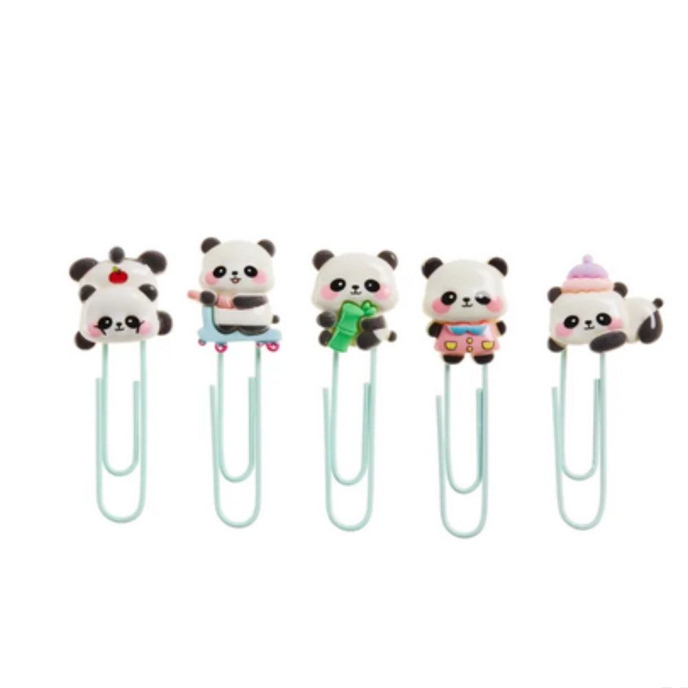 Graffette Kawaii Panda Back2Fun – Set 5 Fermagli Cute “Clip & Calm”