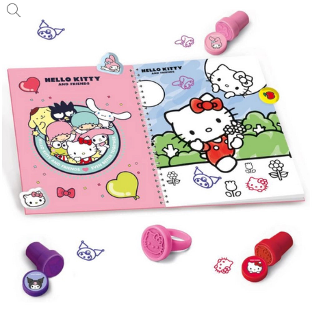 Hello Kitty Stickers e Timbri – Set Cancelleria per Bambine