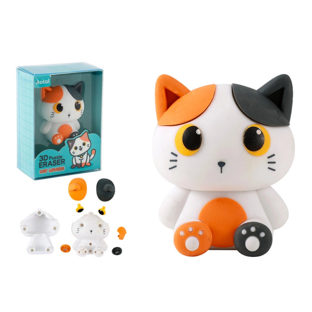 Gomma Puzzle 3D XL Gattino Arancione iTotal