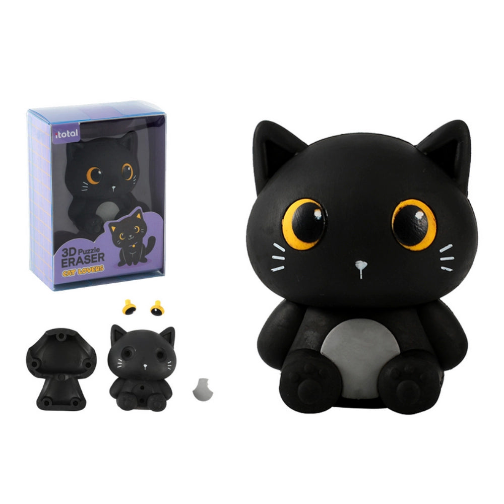 Gomma Puzzle 3D XL Gattino Nero iTotal