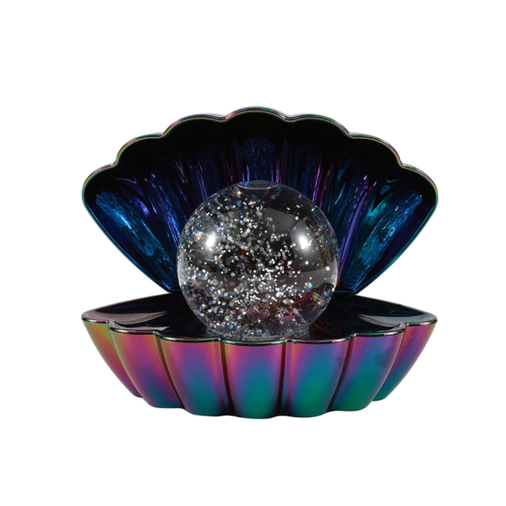 Lampada Conchiglia iTOTAL XL2930B – vista frontale completa con perla glitter