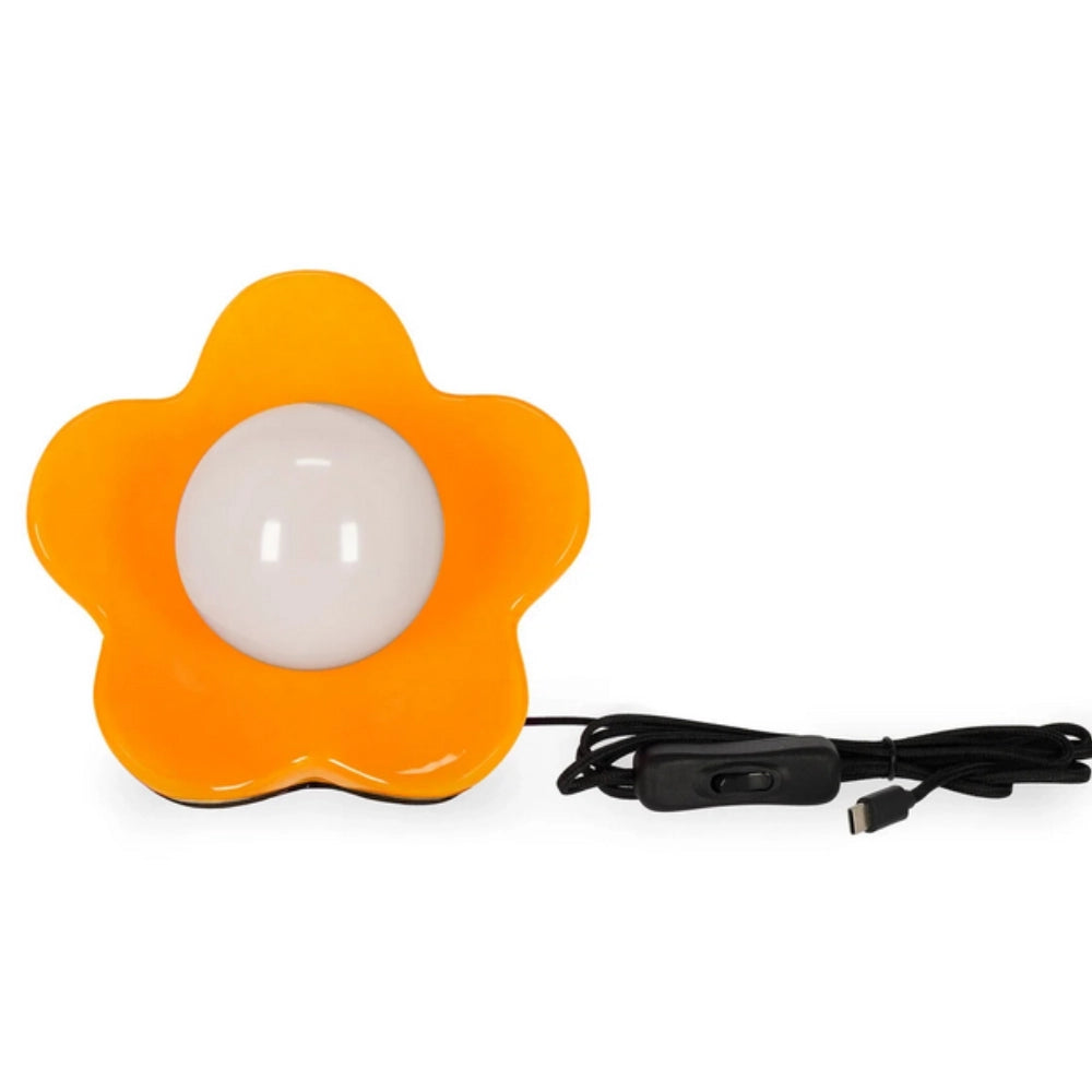 Lampada LED da Tavolo Flower Power Shiny Orange – Legami