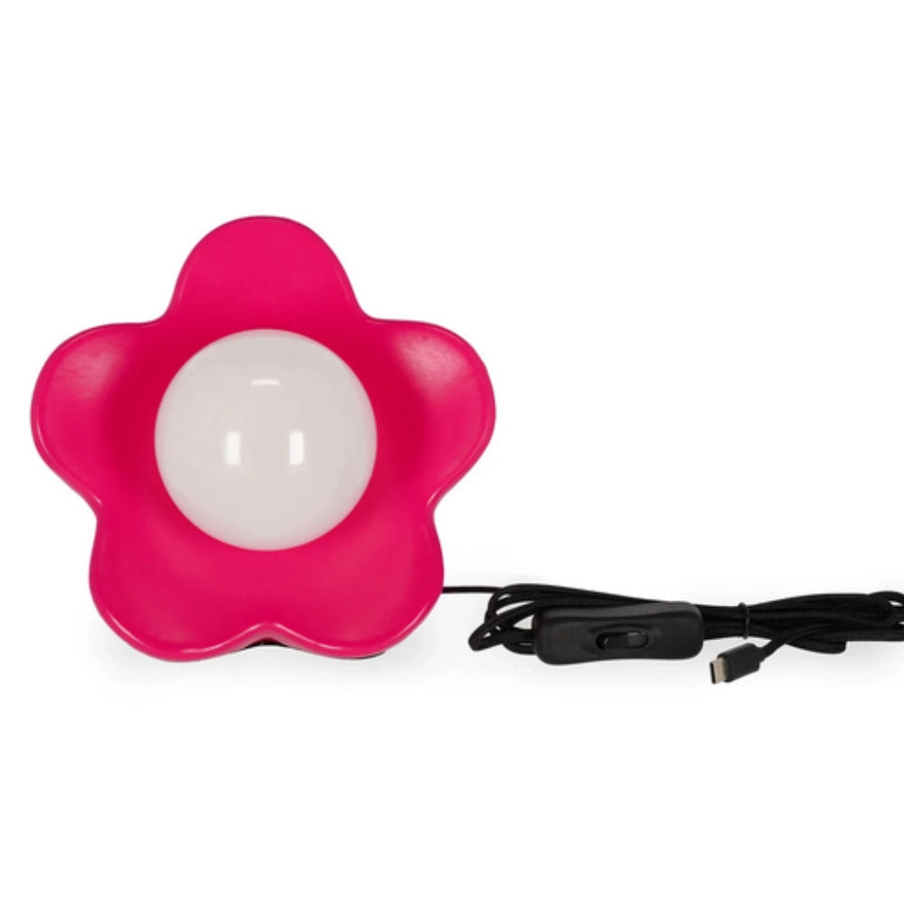 Lampada Led da Tavolo Flower Power Matte Pink – Legami
