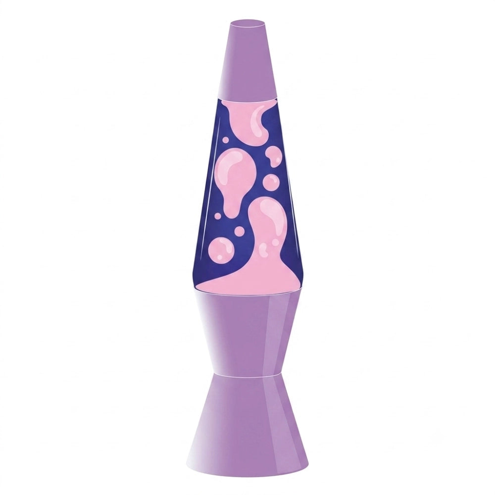 Lampada Lava LED Spaceship iTotal – Base Viola Liquido Viola Cera Bianca