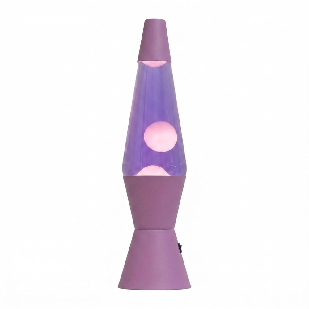 Lampada Lava LED Spaceship iTotal – Base Viola Liquido Viola Cera Bianca