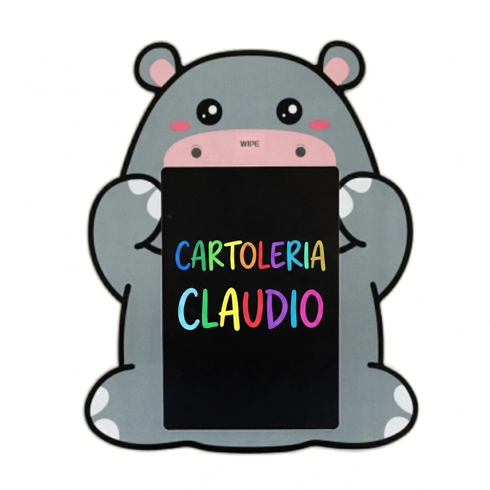 Lavagna Magica LCD I-Total Ippopotamo – Tavoletta Scrittura Bambini | XL3172