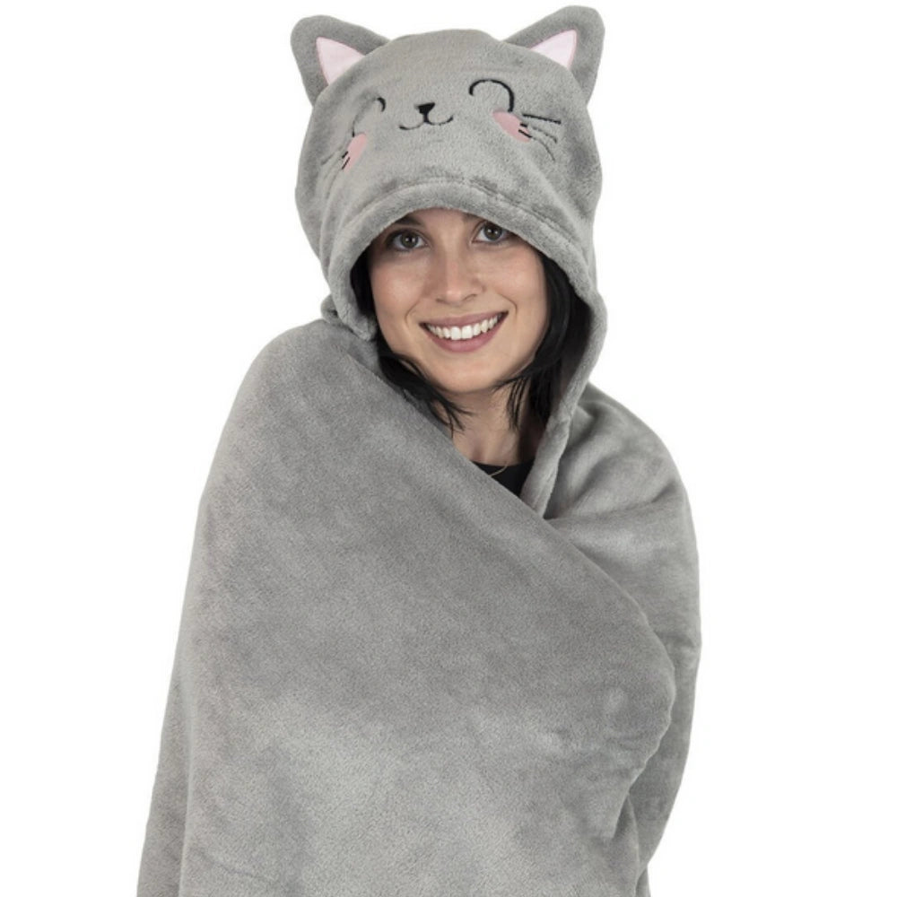 Legami Coperta con Cappuccio Kitty - Cosy Hugs