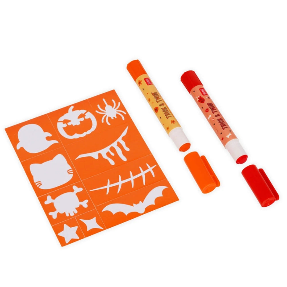 Legami Trick & Twist – Set di 6 Trucchi Viso in Stick Halloween con Stencil