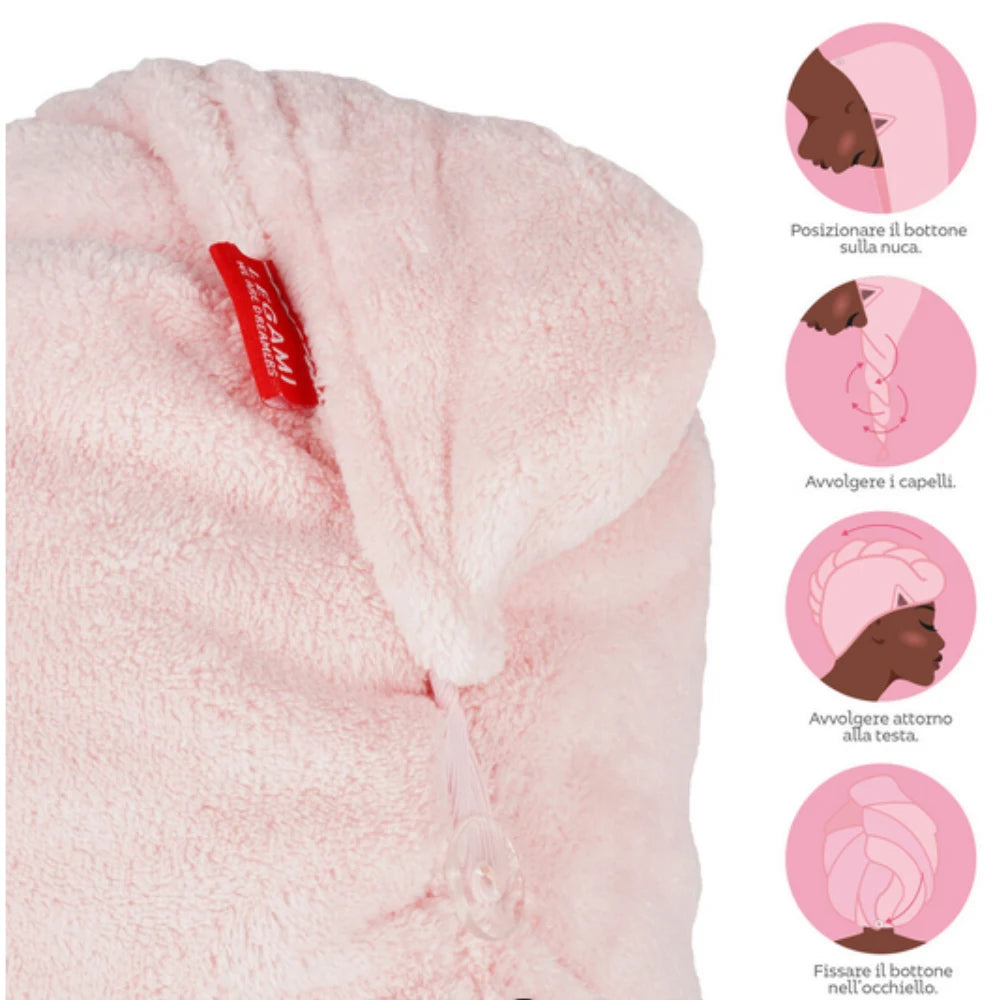 Asciugamano Turbante per Capelli Kitty Legami – Love My Hair | Microfibra