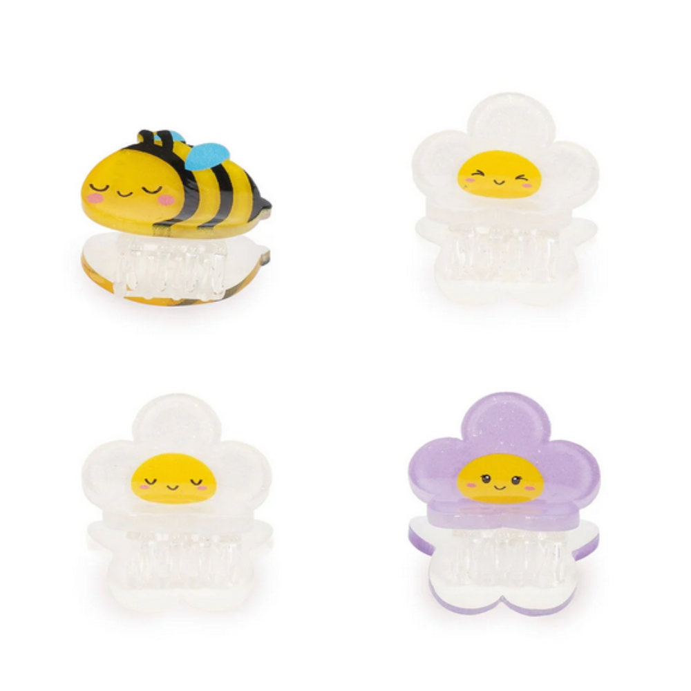 Set di 4 Mini Mollette per Capelli Bee — Clip Me Up! | Legami
