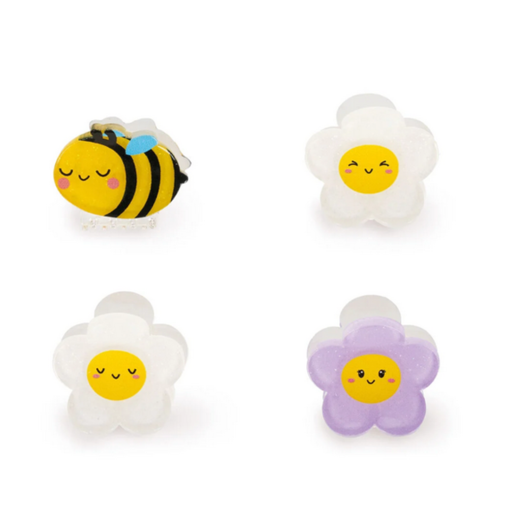 Set di 4 Mini Mollette per Capelli Bee — Clip Me Up! | Legami