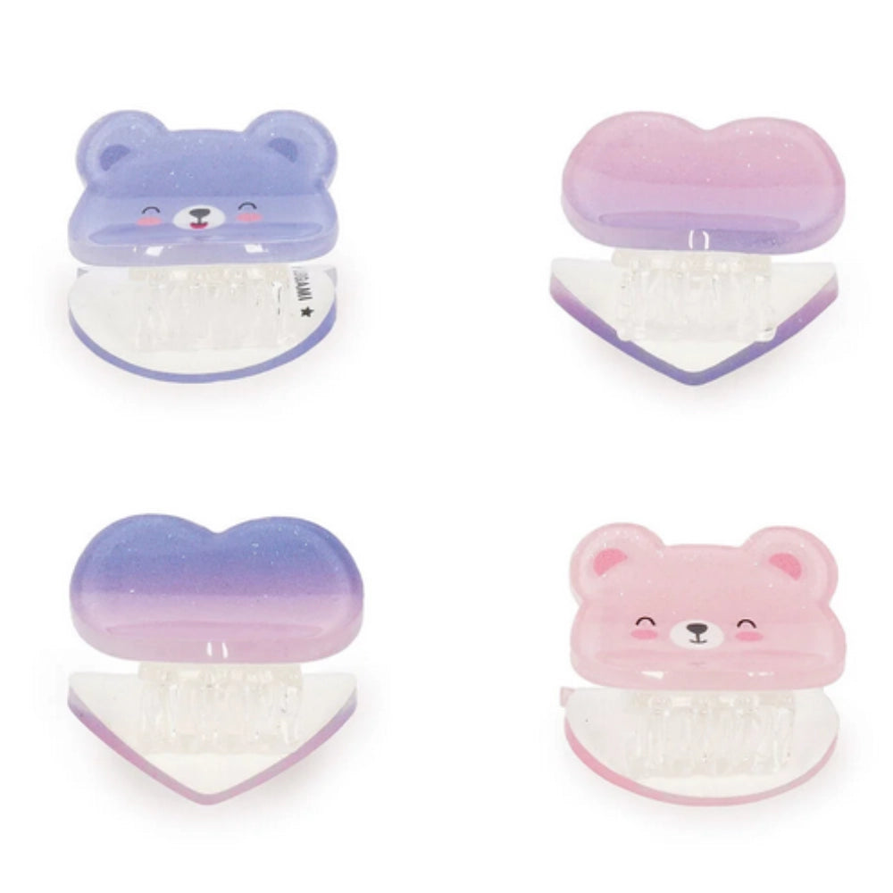Set di 4 Mini Mollette per Capelli Teddy — Clip Me Up! | Legami