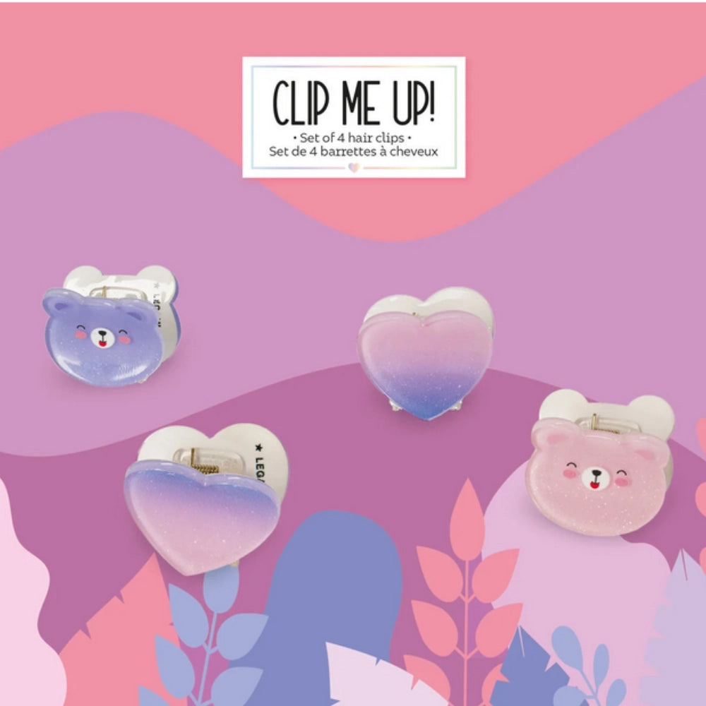 Set di 4 Mini Mollette per Capelli Teddy — Clip Me Up! | Legami
