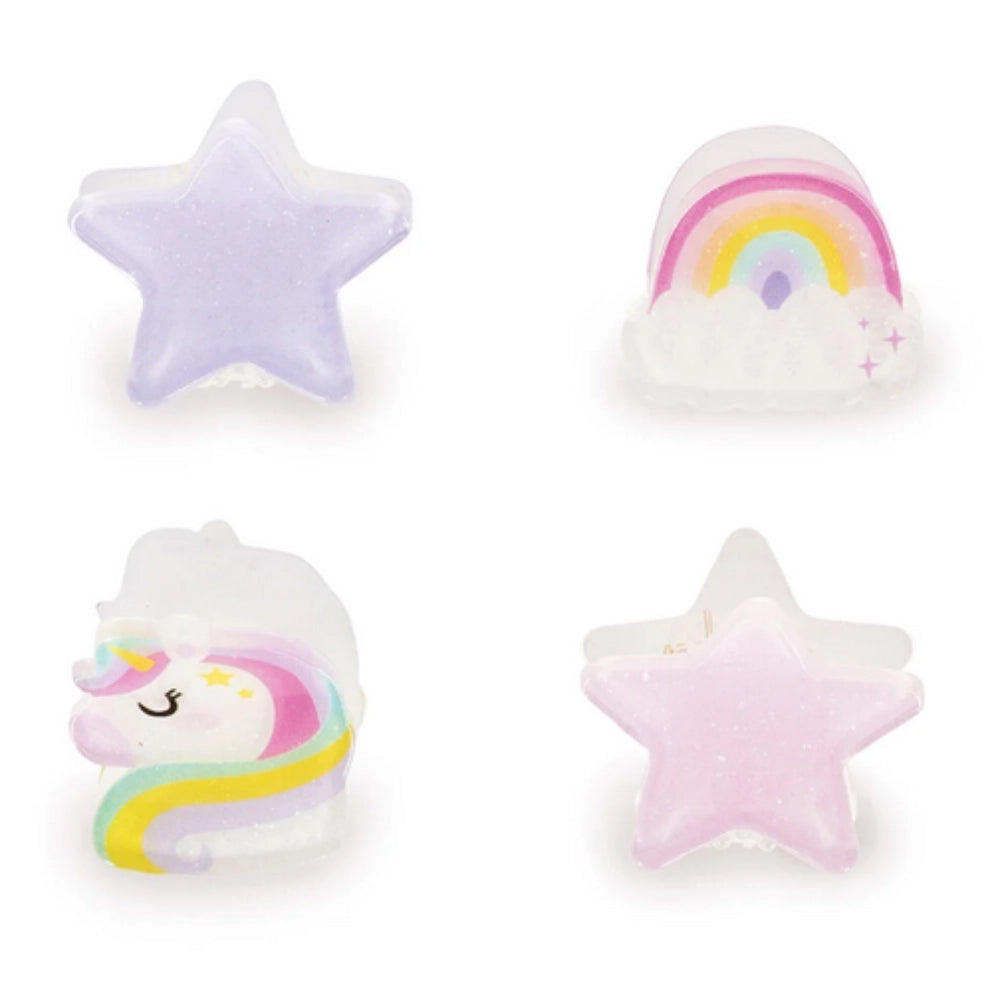 Set di 4 Mini Mollette per Capelli Unicorn — Clip Me Up! | Legami