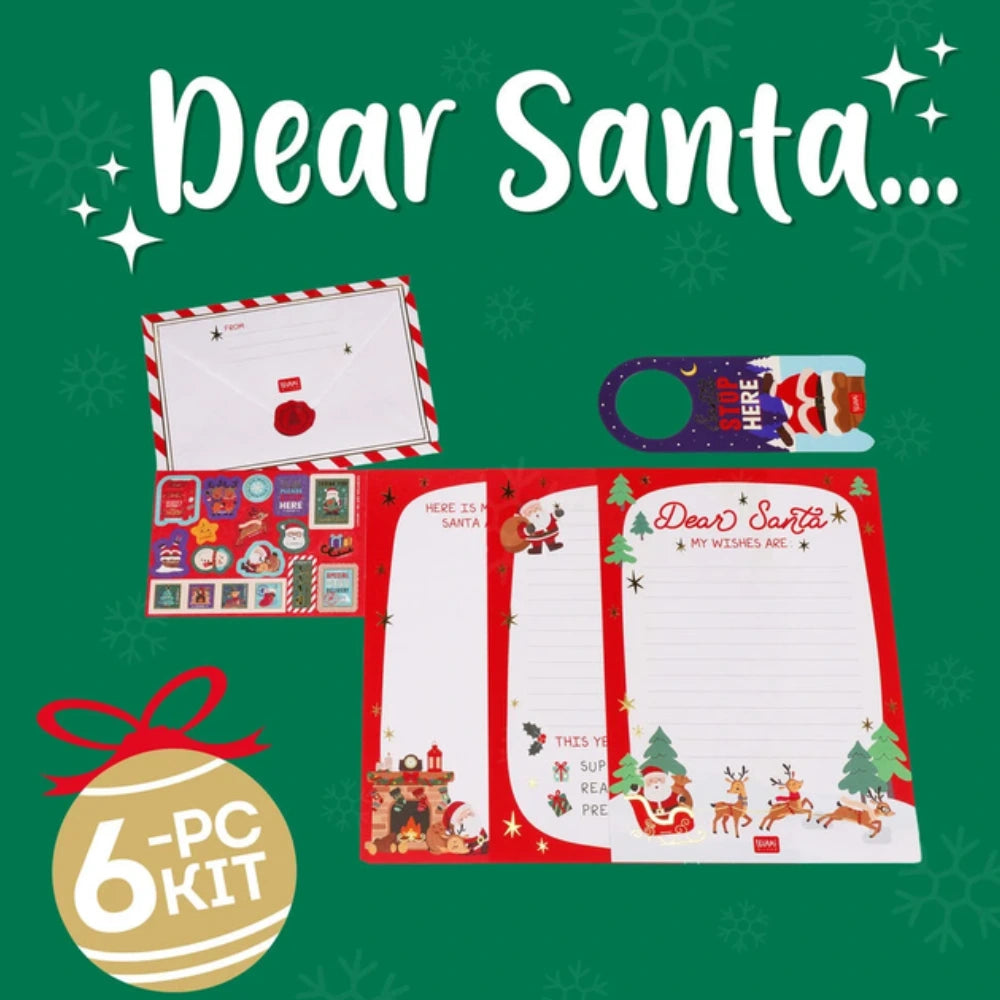 Legami Dear Santa – Kit per lettera a Babbo Natale rosso