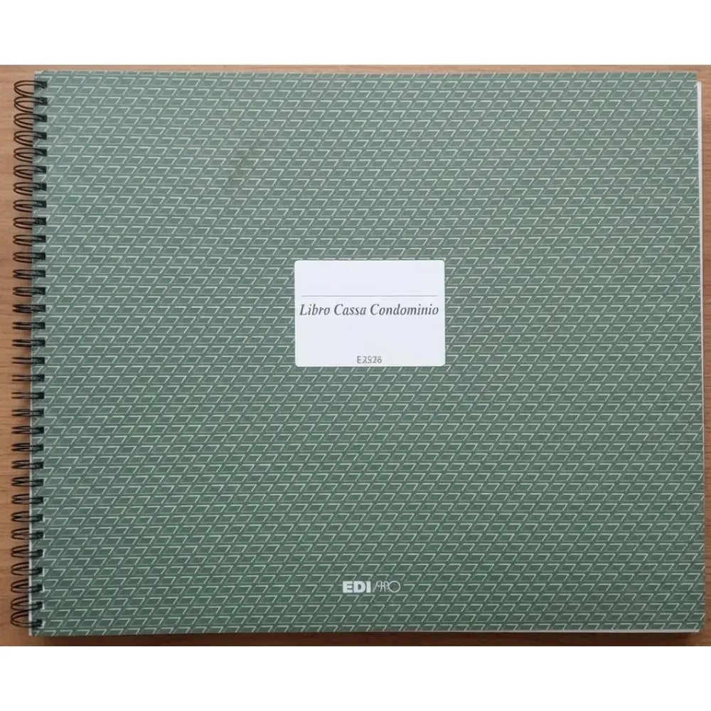 EDIPRO E2526 - Libro Cassa Condominio Testata Mobile e Spirale 50 Pagine 24x32cm