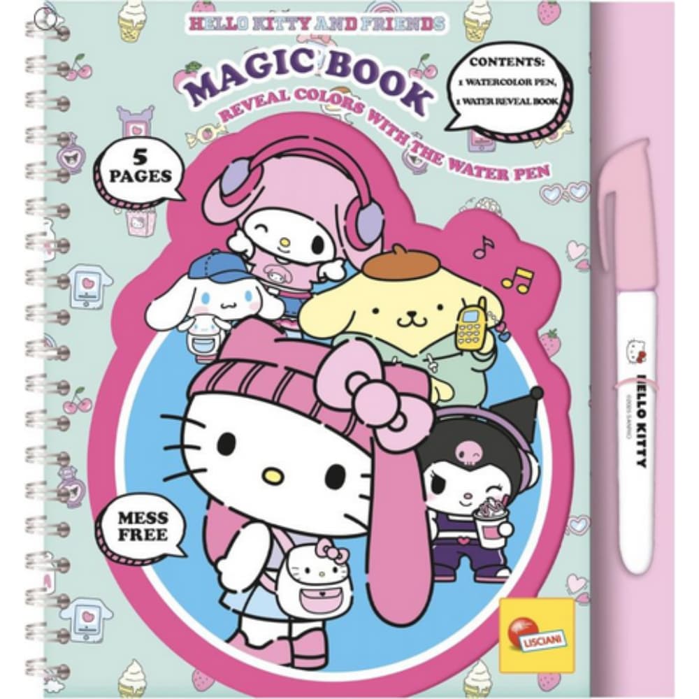 Magic Book Hello Kitty Reveal Colors con Penna ad Acqua