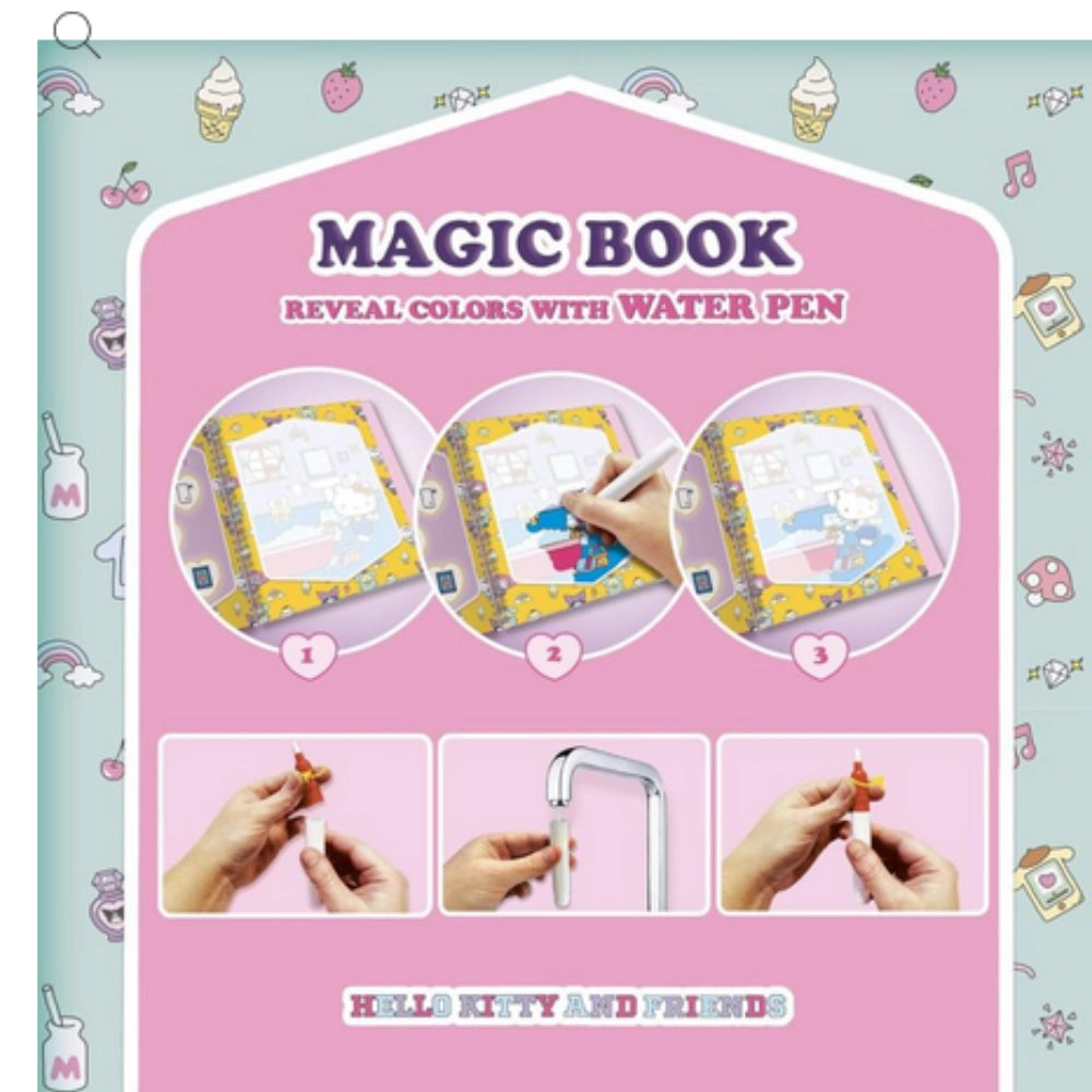 Magic Book Hello Kitty Reveal Colors con Penna ad Acqua