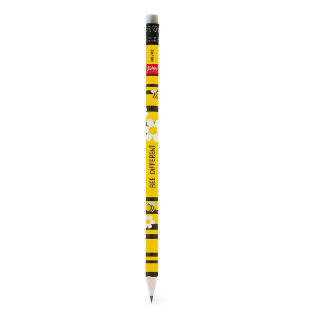Legami Matita in Carta Riciclata Bee – matita grafite HB con gommina a forma di ape