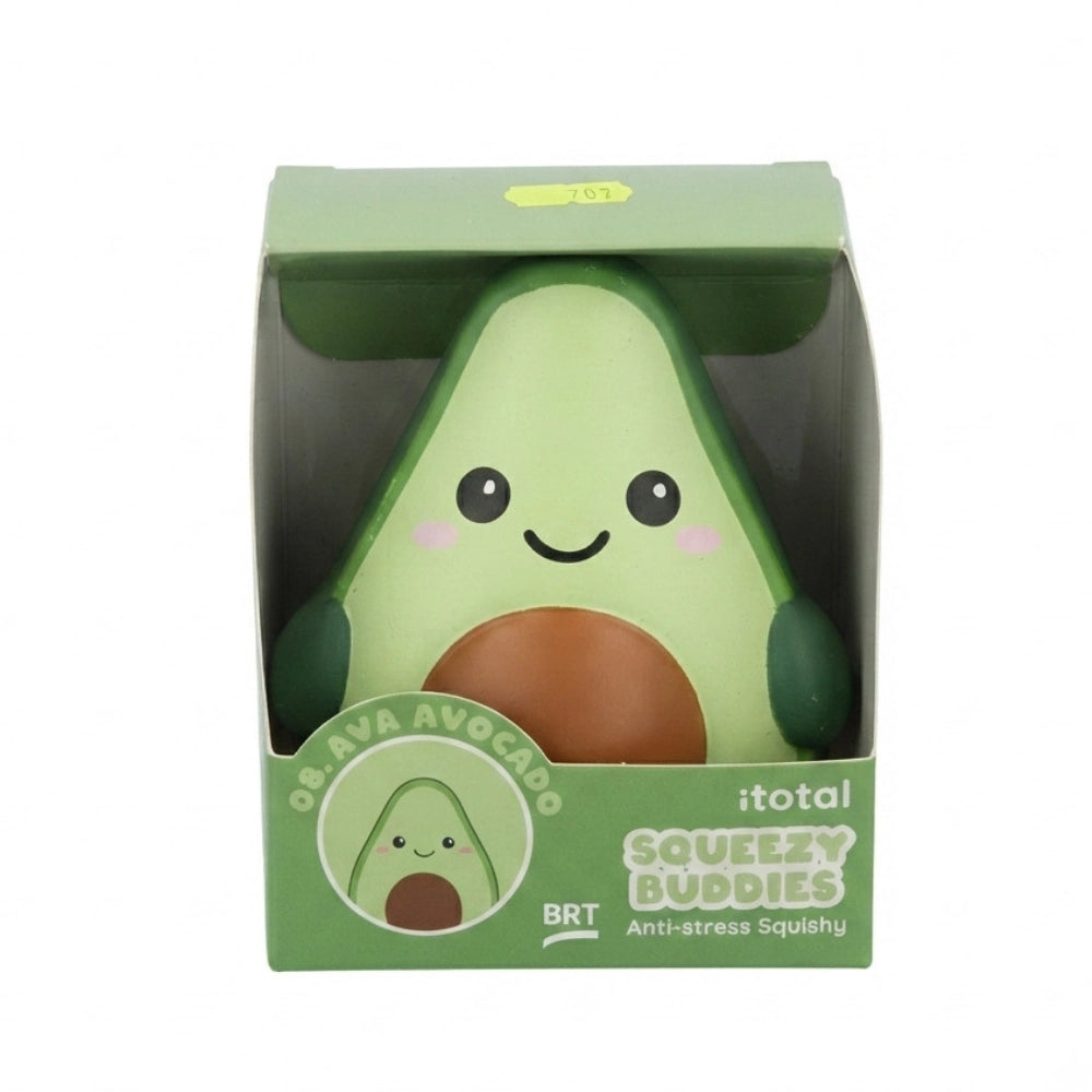 Mega Squishy Fruit I-Total Broccolo verde schiacciato in mano