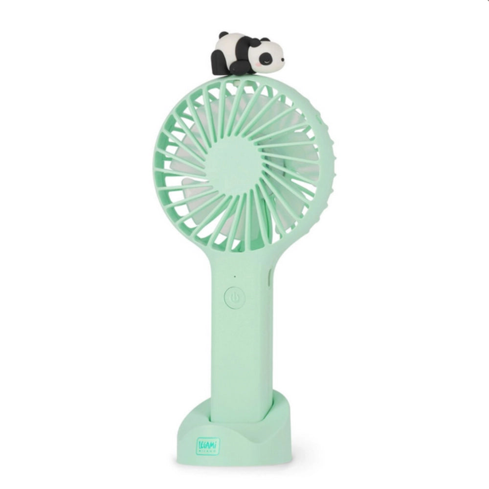 Ventilatore Portatile Ricaricabile con Base Mini Fan Panda | Legami