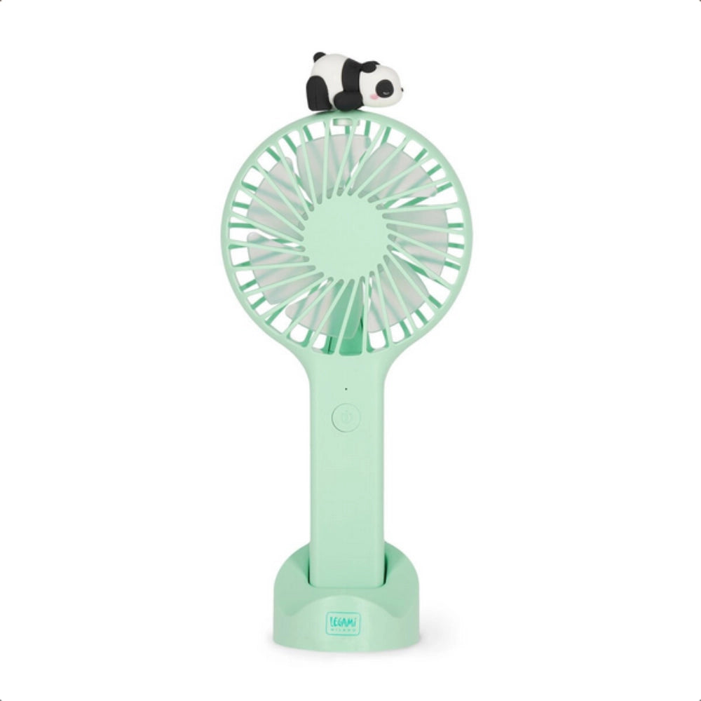 Ventilatore Portatile Ricaricabile con Base Mini Fan Panda | Legami