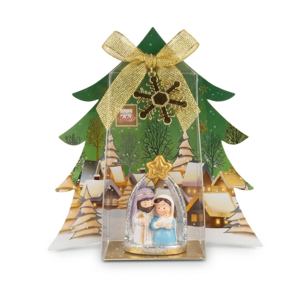 Mini Presepe Sacra Famiglia Bagutta in Confezione Regalo 15 cm