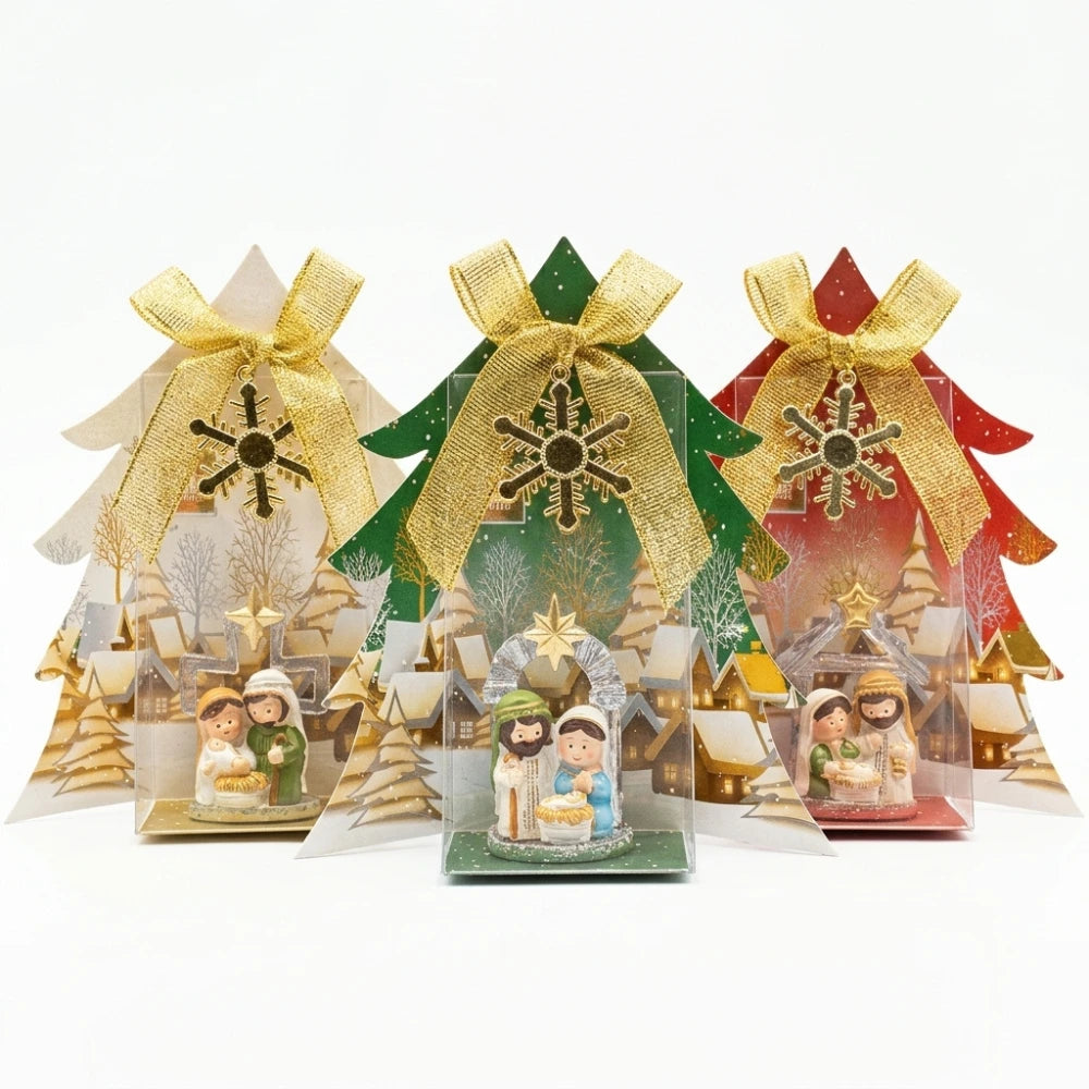 Mini Presepe Sacra Famiglia Bagutta in Confezione Regalo 15 cm