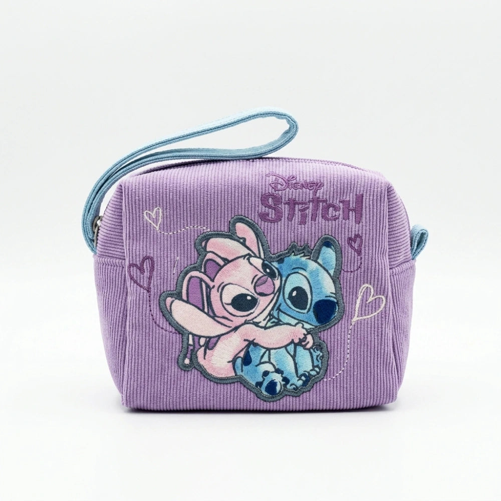 Disney Stitch e Angel Mini Trousse in Stoffa Lilla