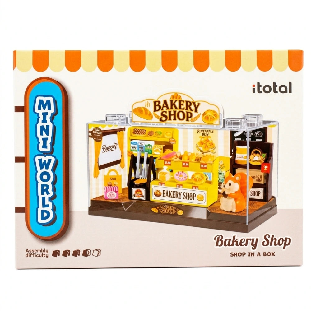 Mini World I-Total Shop in a Box – Bakery Shop | Kit DIY Panetteria in Miniatura