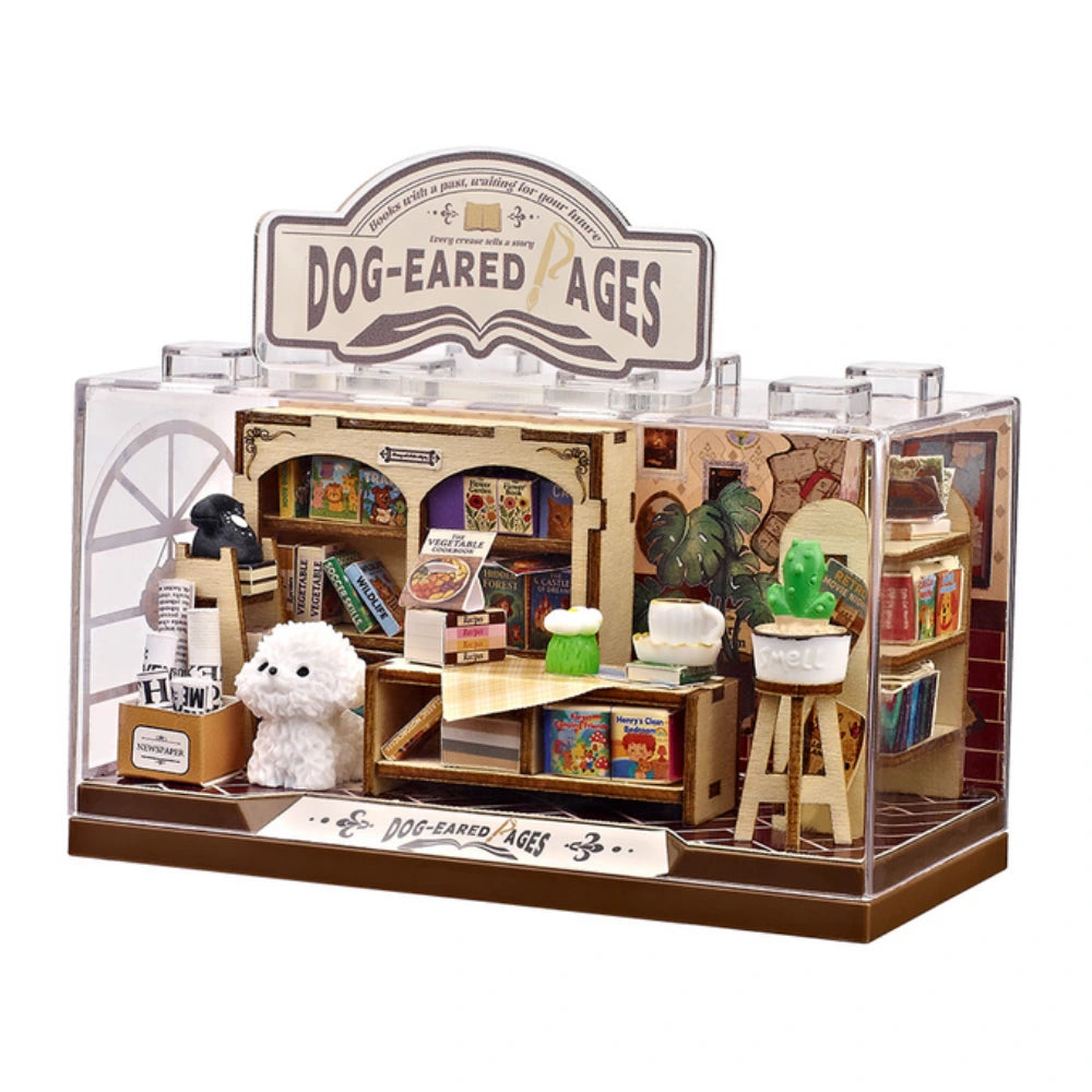 Mini World I-Total Shop in a Box – Dog-Eared Pages | Kit DIY Libreria Miniatura