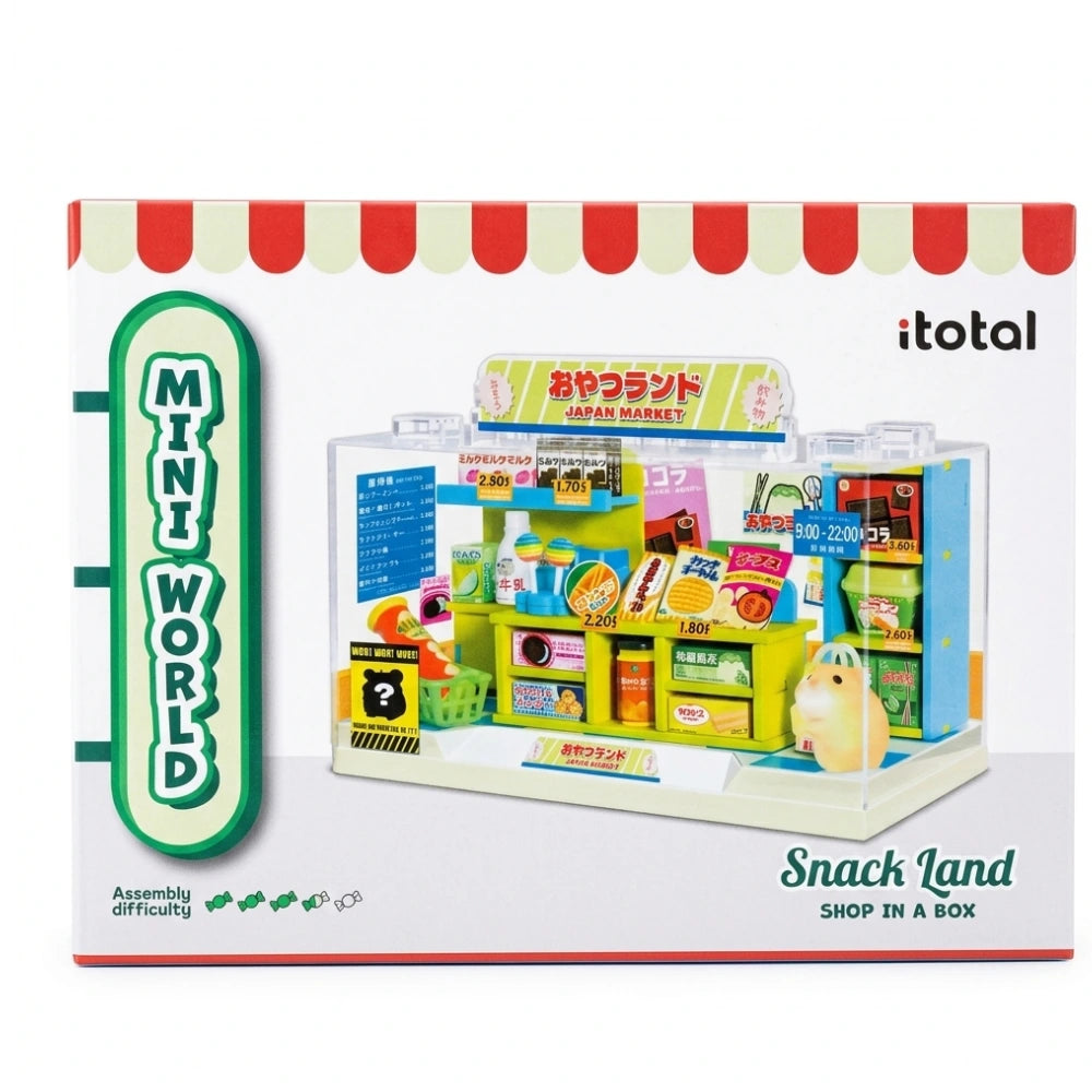 Mini World I-Total Shop in a Box – Snack Land | Kit DIY Negozio Snack Miniatura