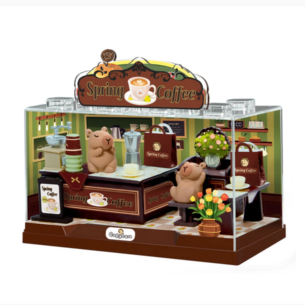 Mini World I-Total Shop in a Box – Spring Coffee | Kit DIY Caffè Primaverile Miniatura
