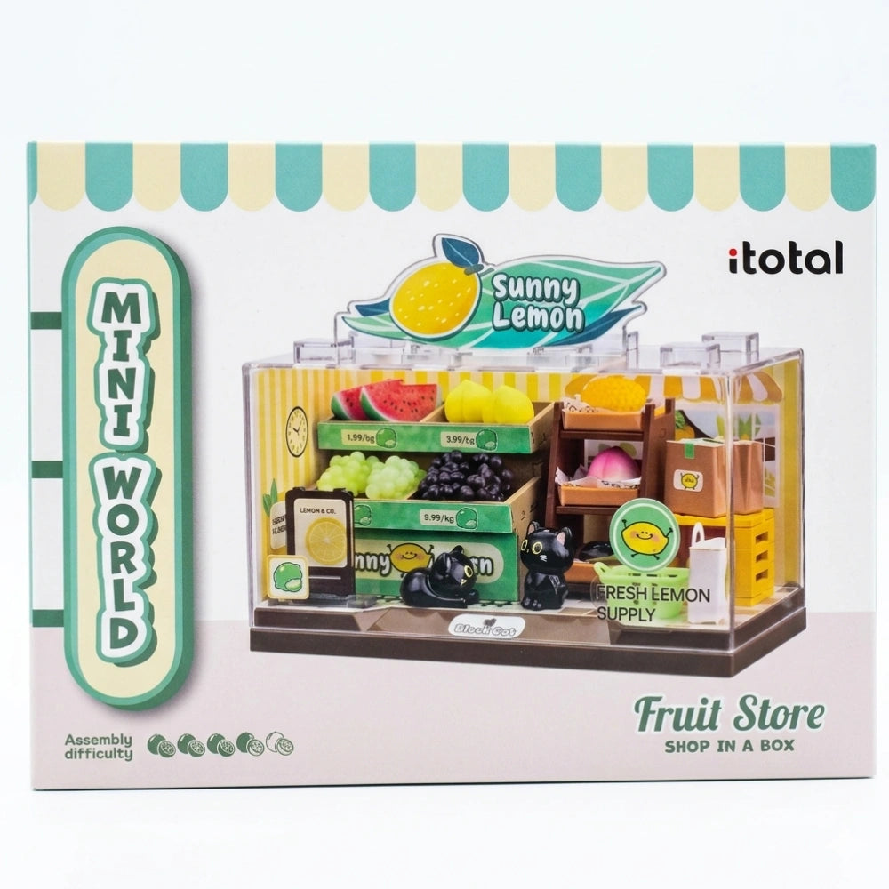 Mini World I-Total Shop in a Box – Fruit Store | Kit DIY Fruttivendolo in Miniatura