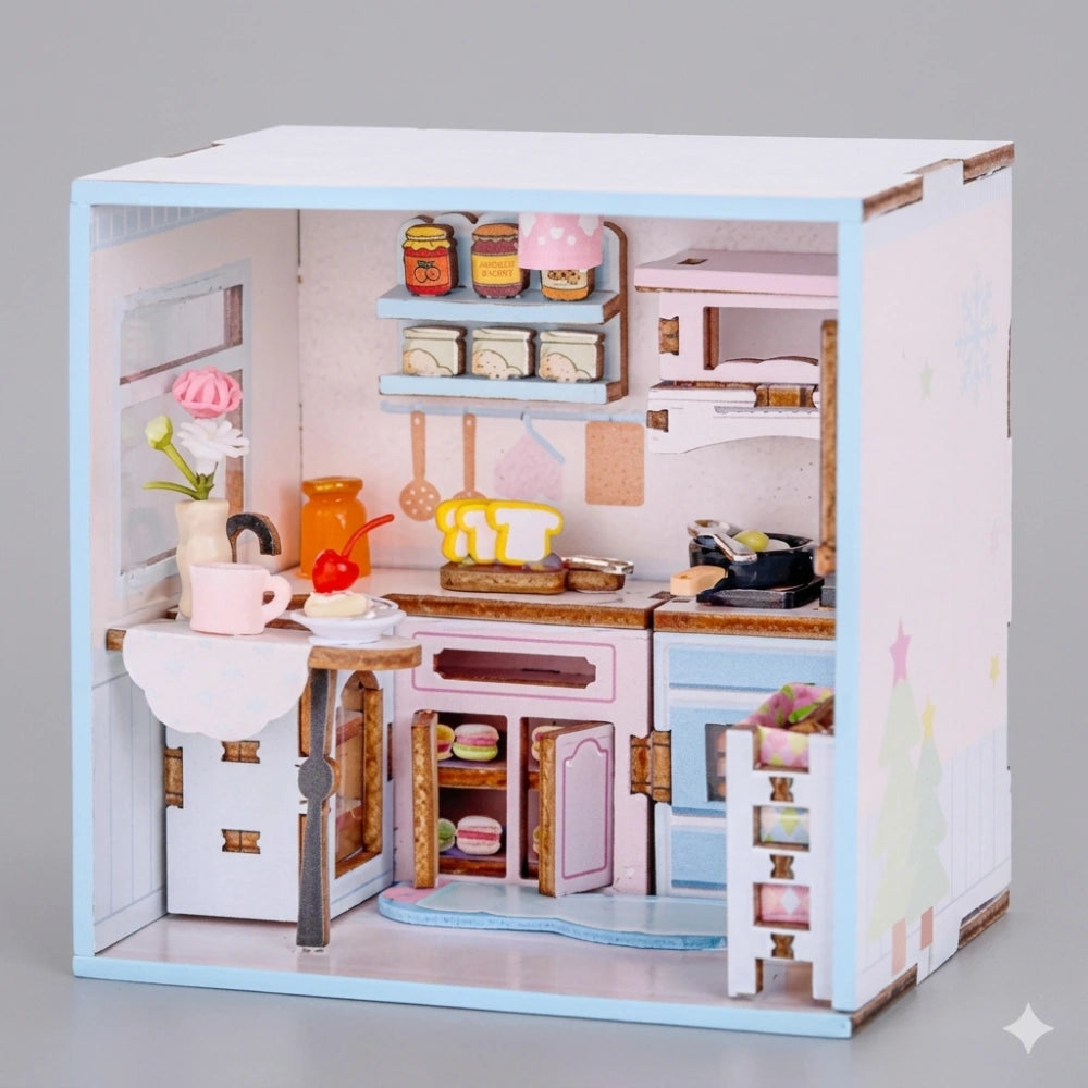 Kit DIY I-Total Mini World XL3508 Delicious Time – Angolo Cafè in Miniatura Fai-da-Te