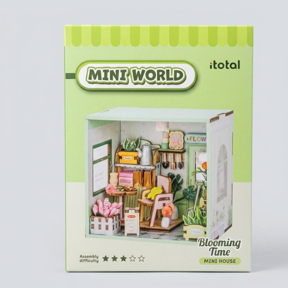 Kit DIY I-Total Mini World XL3507 Blooming Time – Giardino in Miniatura Fai-da-Te