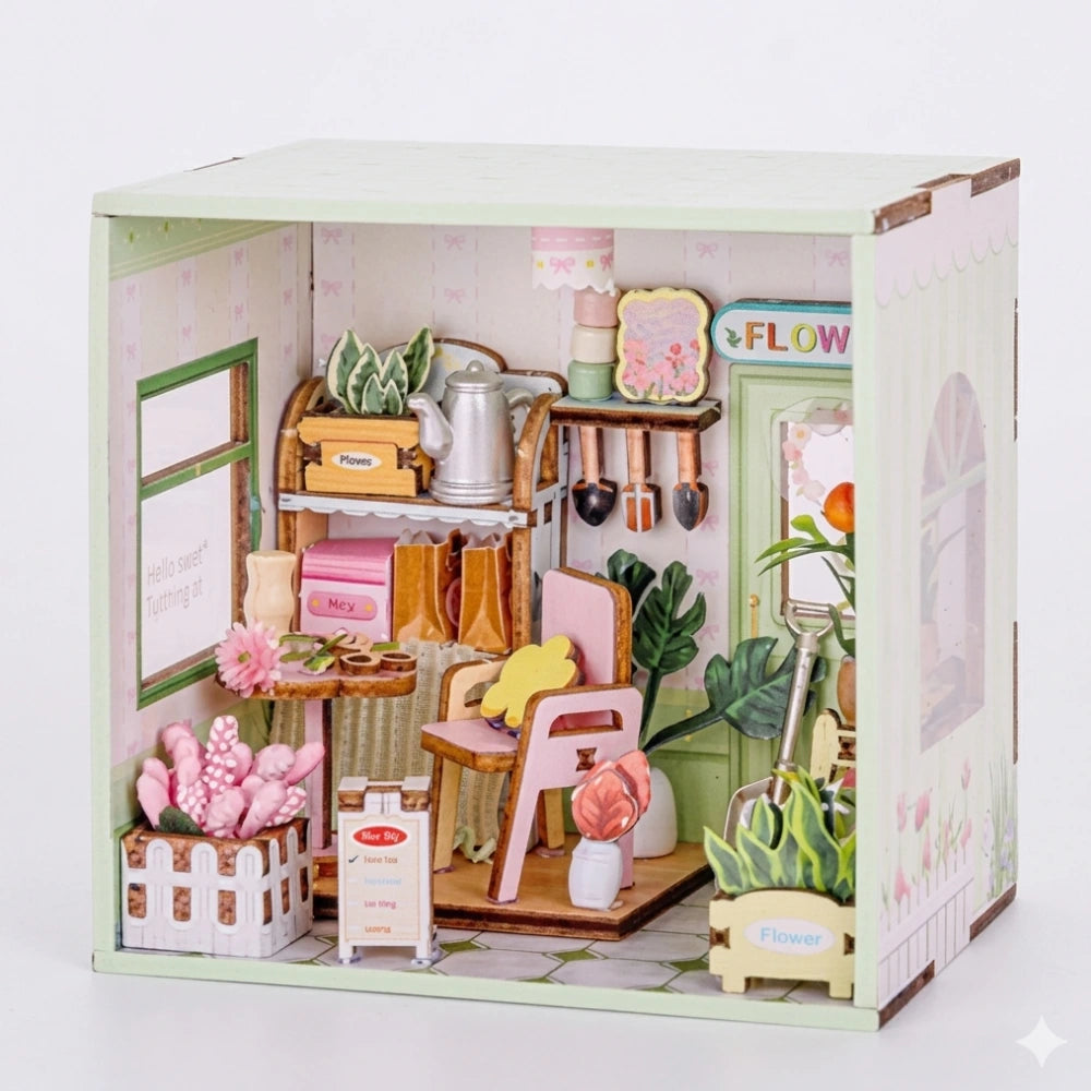 Kit DIY I-Total Mini World XL3507 Blooming Time – Giardino in Miniatura Fai-da-Te