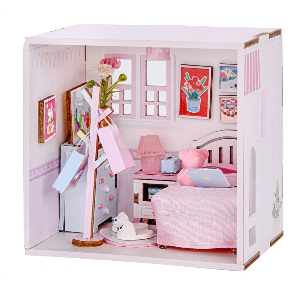 Kit DIY I-Total Mini World XL3509 Dreaming Time – Diorama Notturno in Miniatura Fai-da-Te
