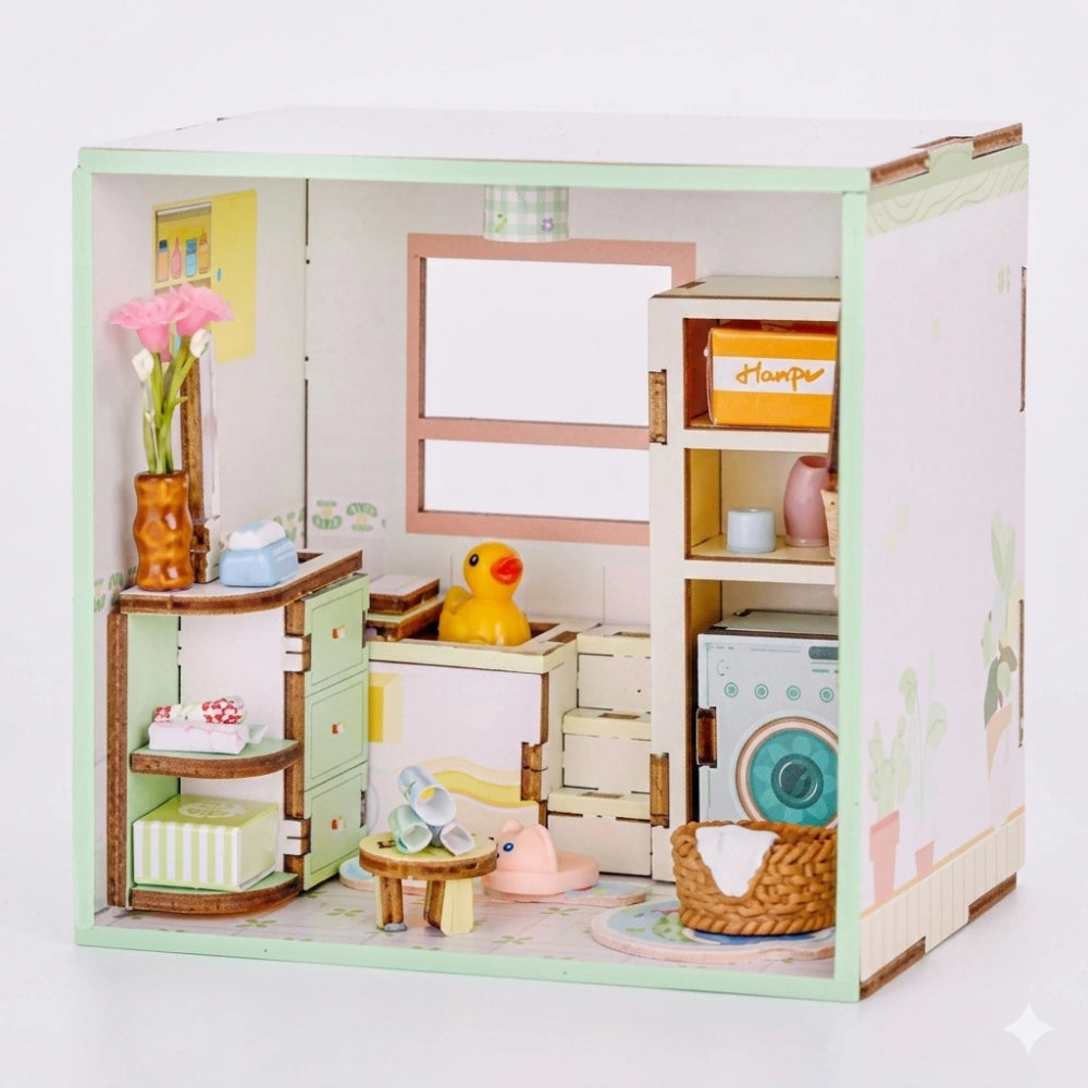 Kit DIY I-Total Mini World XL3511 Bubble Time – Camera da Bagno in Miniatura Fai-da-Te