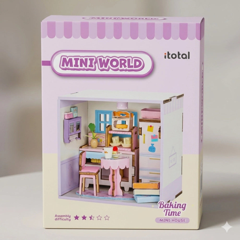 Kit DIY I-Total Mini World XL3510 Baking Time – Laboratorio Dolciario in Miniatura Fai-da-Te