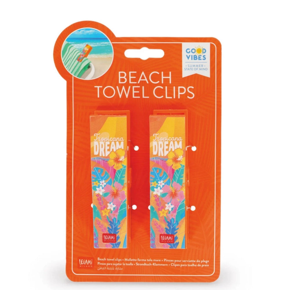 Set di 2 Mollette Ferma Telo Mare - Tropicana Dream - Beach Towel Clips | Legami
