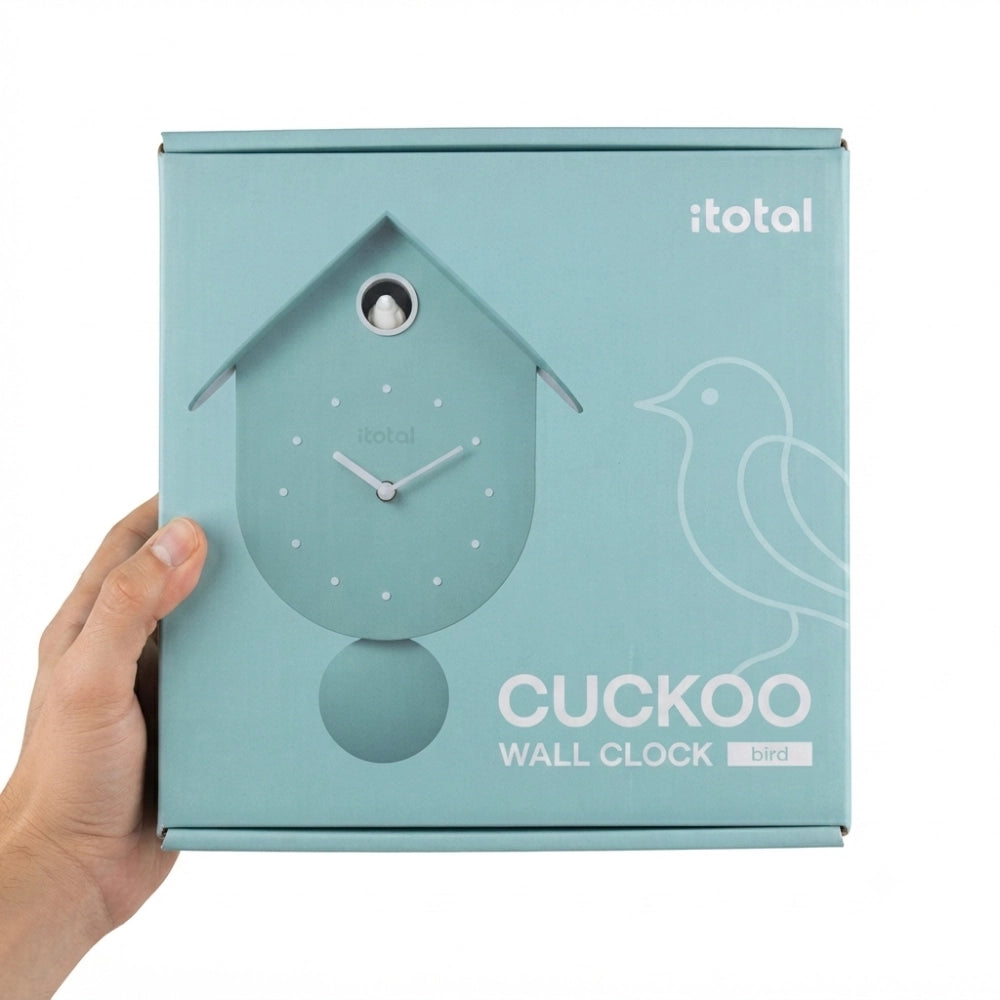 Orologio a Cucù iTotal XL3421 verde pastello – confezione regalo Cuckoo Wall Clock Bird