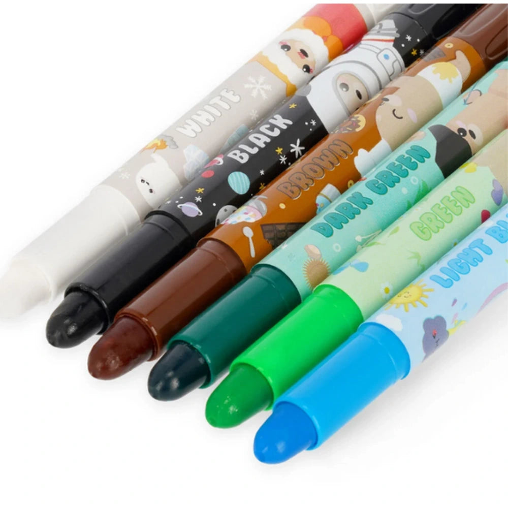 Set di 12 Pastelli a Cera a Rotazione Teddy Friends – Legami