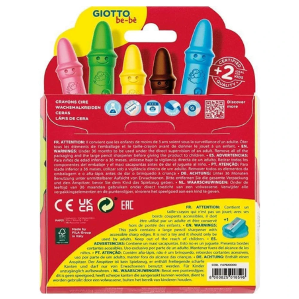 Giotto be-bè Pastelloni a Cera – 10 Colori