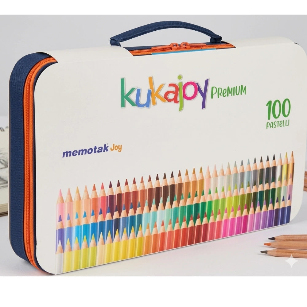 Valigetta Pastelli Kukajoy 100 Colori Mina 4mm - Set Professionale Completo