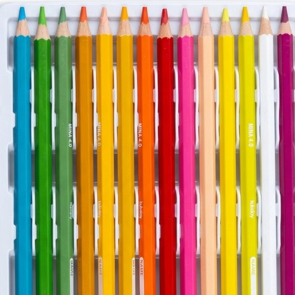 Kukajoy – Pastelli Colorati Mina 4mm 36 Colori con Temperino Incluso